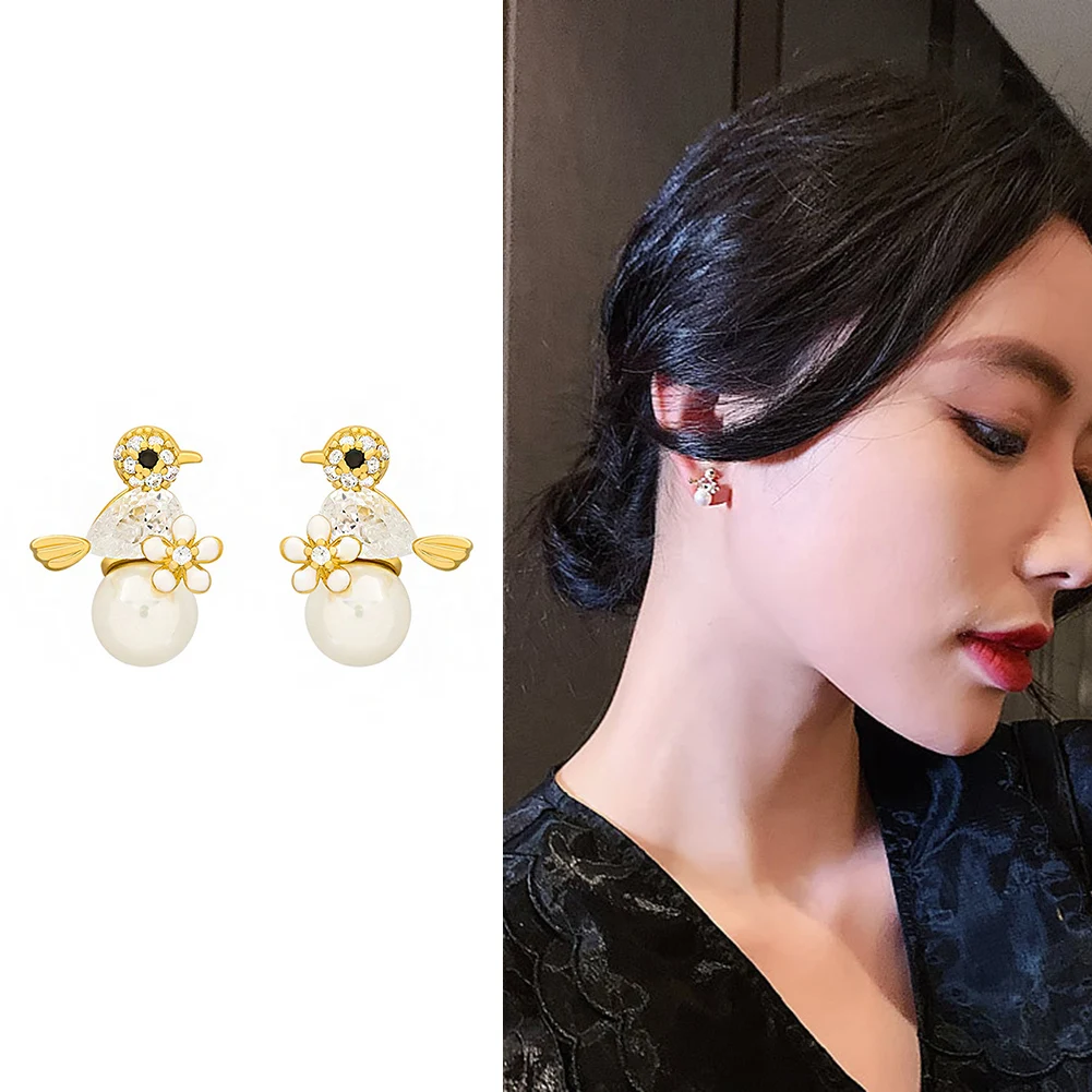 2022 New Cute Bird Stud Earrings for Women Rhinestone Horse Kitten Owl Pearl Earring Girls Party Engagement Temperament Jewelry
2022 New Cute Bird Stud Earrings for Women Rhinestone Horse Kitten Owl Pearl Earring Girls Party Engagement Temperament Jewelry