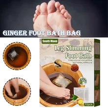 10pcs Leg Slimming Foot Bath Bag Ginger Wormwood Feet Soaking Herbal Pack For Relieve Pain Body Feet Care Product Health