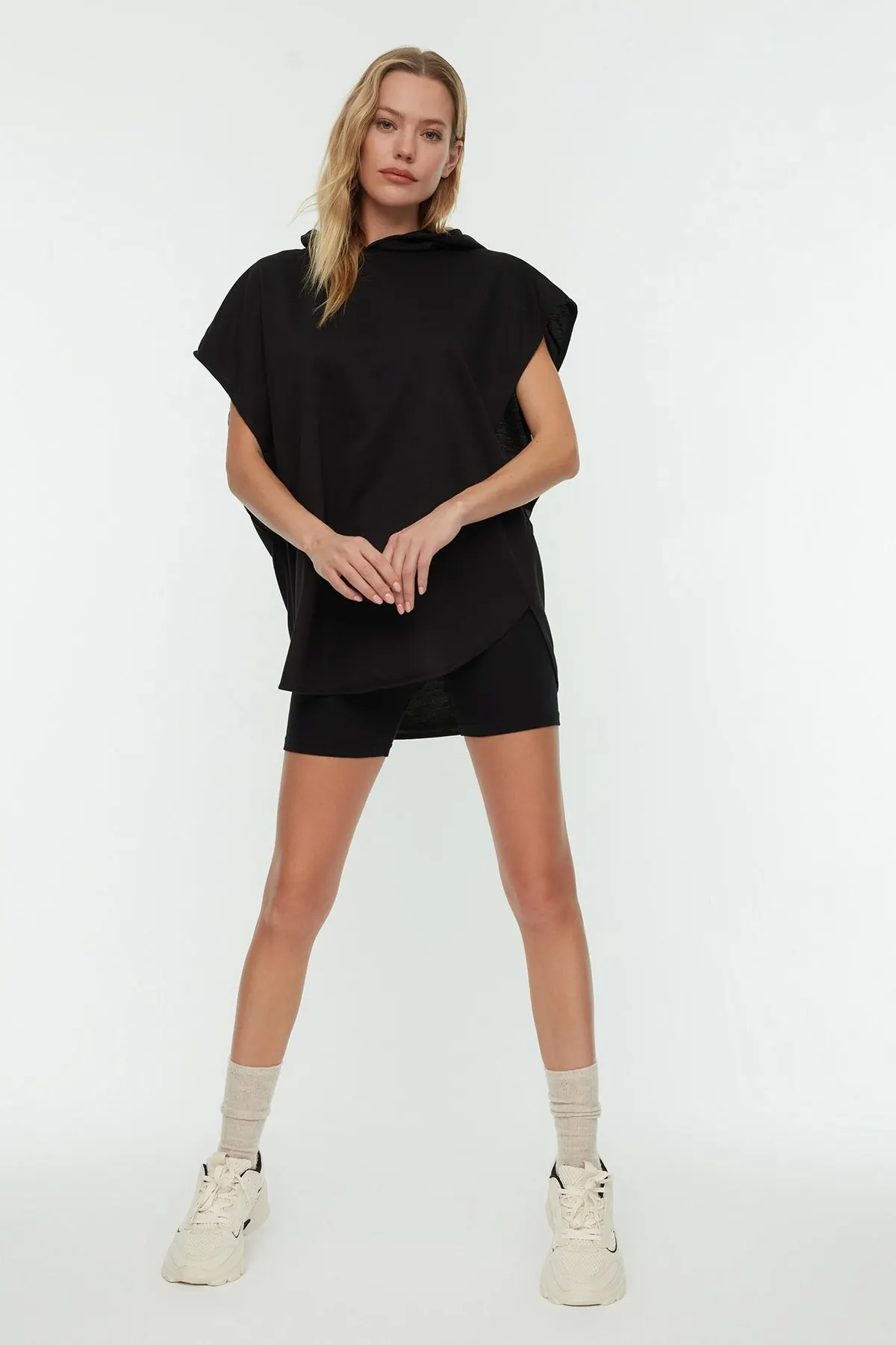 Женская толстовка, черные вязаные толстовки с капюшоном, модные всесезонные новые дизайнерские пуловеры, флисовые толстовки
Женская толстовка, черные вязаные толстовки с капюшоном, модные всесезонные новые дизайнерские пуловеры, флисовые толстовки