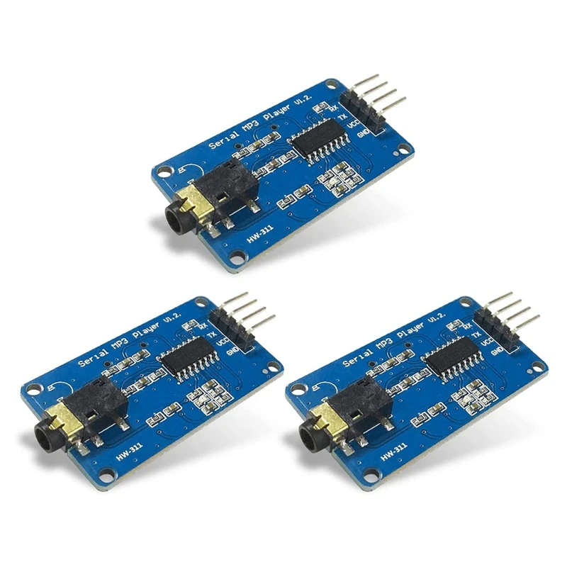 YX5300 UART Control серийный MP3 музыкальный плеер, модуль с поддержкой MP3 / WAV Micro-SD SDHC Card /AVR/ARM/PIC(3 шт.)
YX5300 UART Control серийный MP3 музыкальный плеер, модуль с поддержкой MP3 / WAV Micro-SD SDHC Card /AVR/ARM/PIC(3 шт.)