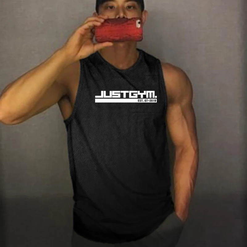 Men's New Bodybuilding Tank Tops Gym Fitness Running Mesh Sleeveless Shirt Men Stringer Singlet Summer Casual Fashion Print Vest
Men's New Bodybuilding Tank Tops Gym Fitness Running Mesh Sleeveless Shirt Men Stringer Singlet Summer Casual Fashion Print Vest