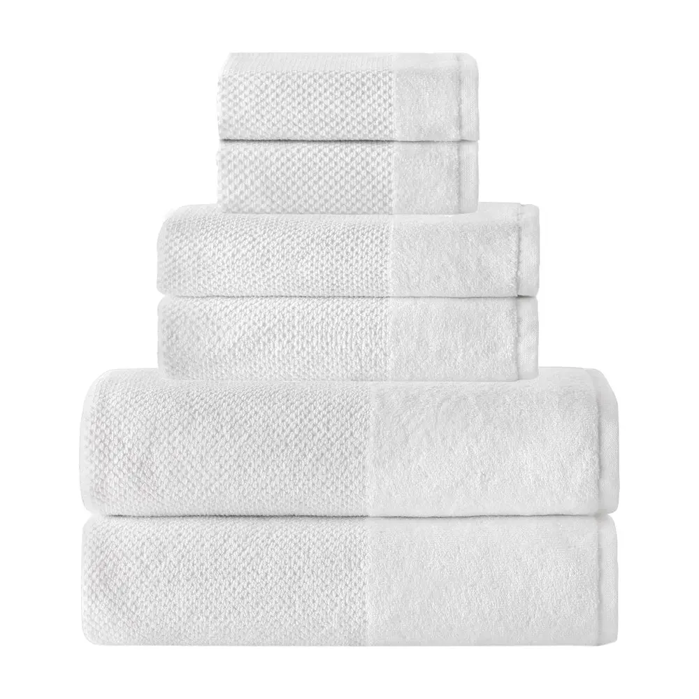 

Enchante Home - Incanto Towel Set - 6 Piece Set, long staple Turkish towel - Quick Dry, Soft, Absorbent