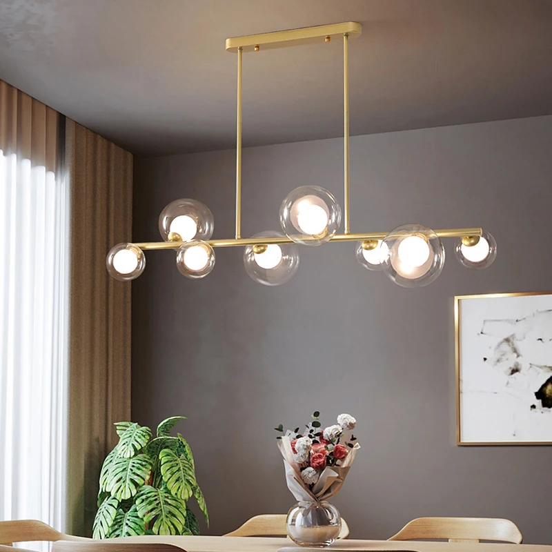 Fumi Modern Linear Chandelier 6/8-Lights Glass Globe Hanging Pendant Light Personalized Molecular Metal Lighting Fixtures for
Fumi Modern Linear Chandelier 6/8-Lights Glass Globe Hanging Pendant Light Personalized Molecular Metal Lighting Fixtures for