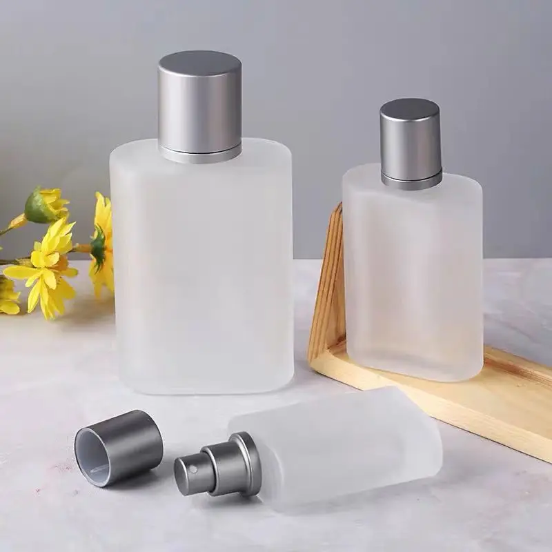 30ML 50ML Square Frosted Glass Perfume Spray Bottles Packaging Bottle Refillable Atomizer Travel Cosmetic Container Aluminum Lid
30ML 50ML Square Frosted Glass Perfume Spray Bottles Packaging Bottle Refillable Atomizer Travel Cosmetic Container Aluminum Lid
