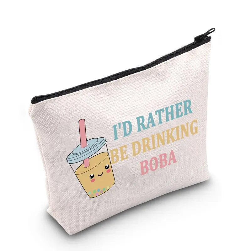 Boba Kawaii Cosmetic Make Up Bag Boba Tea Lover Gift I'd Rather Be Drinking Boba Makeup Zipper Pouch Bag For Women Girls
Boba Kawaii Cosmetic Make Up Bag Boba Tea Lover Gift I'd Rather Be Drinking Boba Makeup Zipper Pouch Bag For Women Girls