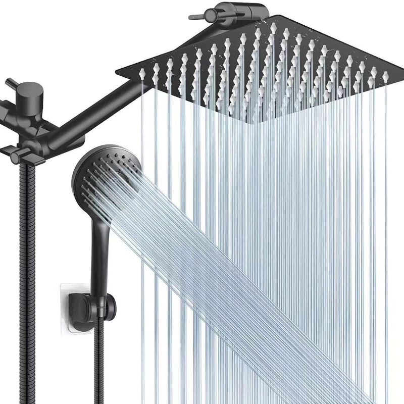 Black Stainless Steel Overhead Shower System Wall Mounted High Pressure Hot and Cold Shower Set Bathroom Accessories Set Shower
Black Stainless Steel Overhead Shower System Wall Mounted High Pressure Hot and Cold Shower Set Bathroom Accessories Set Shower