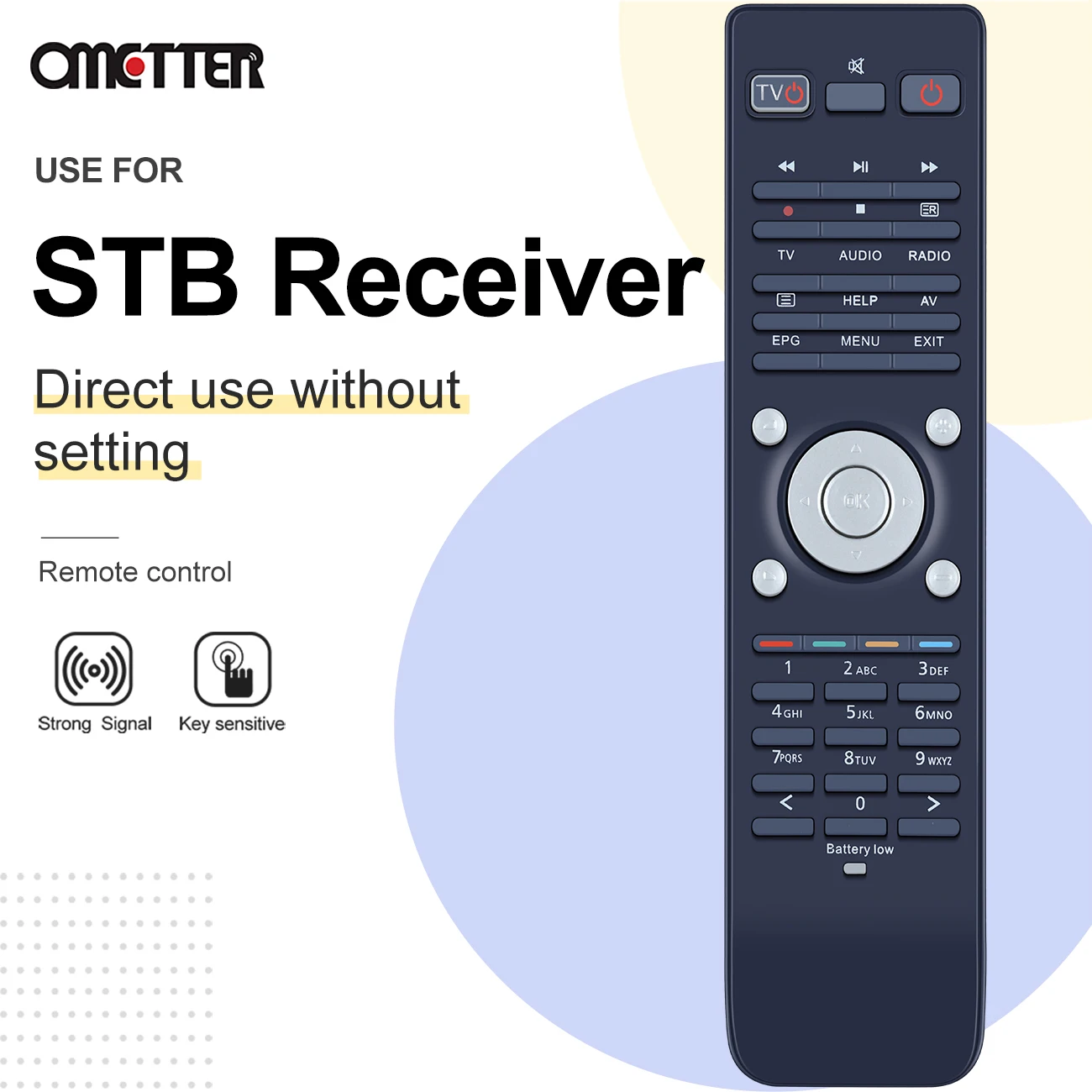 VU+ Remote Control for VU Duo2 / VU+ Duo 2 / VU+ Duo / VU + Uno 4k / Solo 2 STB Ultimo 4K Zero TV Box with TV Universal Function
VU+ Remote Control for VU Duo2 / VU+ Duo 2 / VU+ Duo / VU + Uno 4k / Solo 2 STB Ultimo 4K Zero TV Box with TV Universal Function
