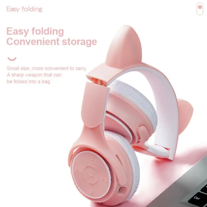 Subwoofer Tws Earbuds Led Light Effect Wireless Earphone Stereo Bluetooth-compatible Cat Ear Headset Sports Headphones Luminous
Subwoofer Tws Earbuds Led Light Effect Wireless Earphone Stereo Bluetooth-compatible Cat Ear Headset Sports Headphones Luminous