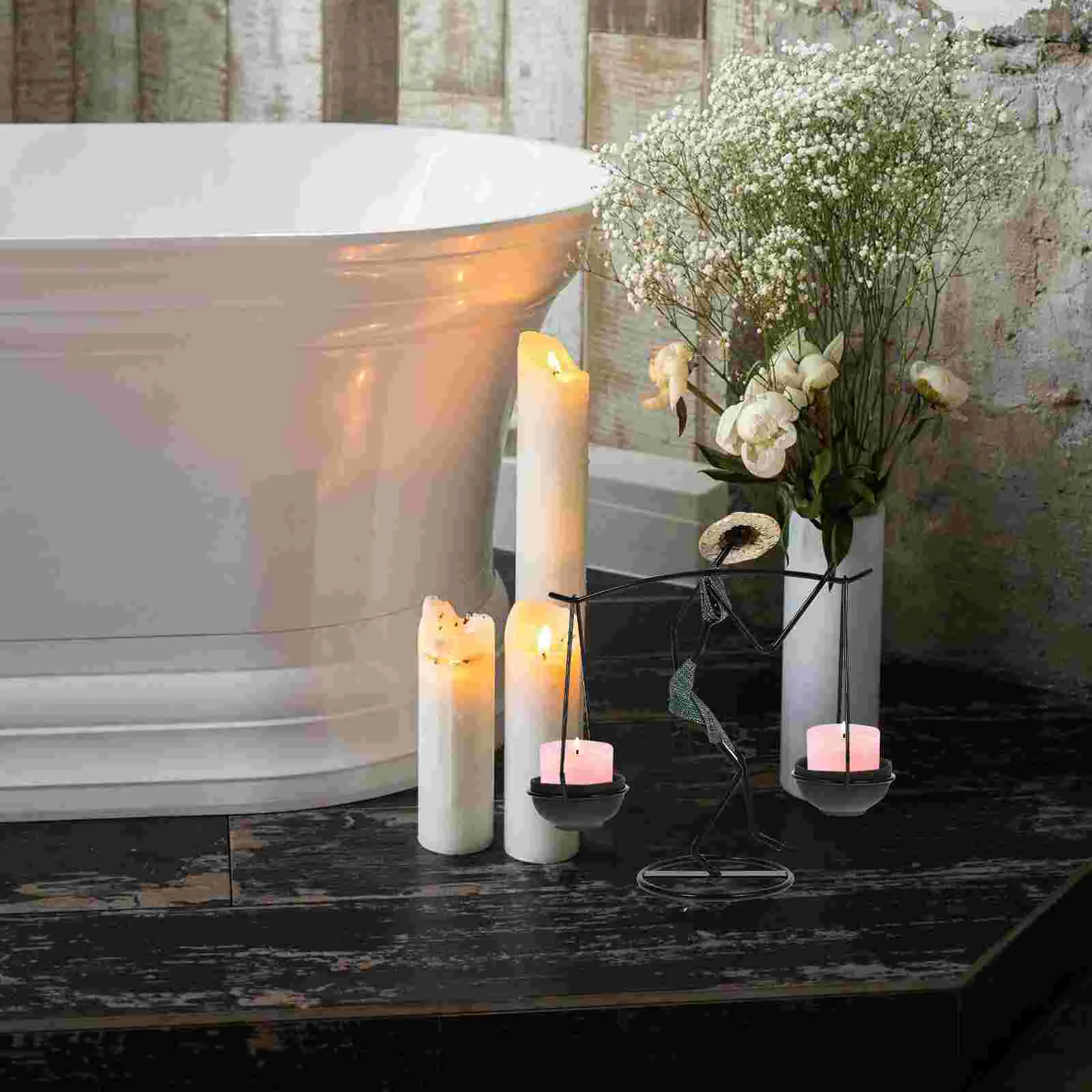 Candlestick Holder Table Decoration Holder Figure Shaped Iron Holder Candlestick
Candlestick Holder Table Decoration Holder Figure Shaped Iron Holder Candlestick