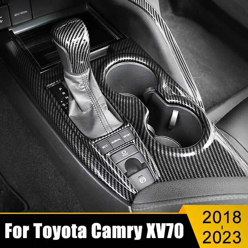 ABS Carbon Fiber Car Gear Shift Panel Frame Protector Cover Trim For Toyota Camry 70 XV70 2018-2020 2021 2022 2023 Accessories
ABS Carbon Fiber Car Gear Shift Panel Frame Protector Cover Trim For Toyota Camry 70 XV70 2018-2020 2021 2022 2023 Accessories