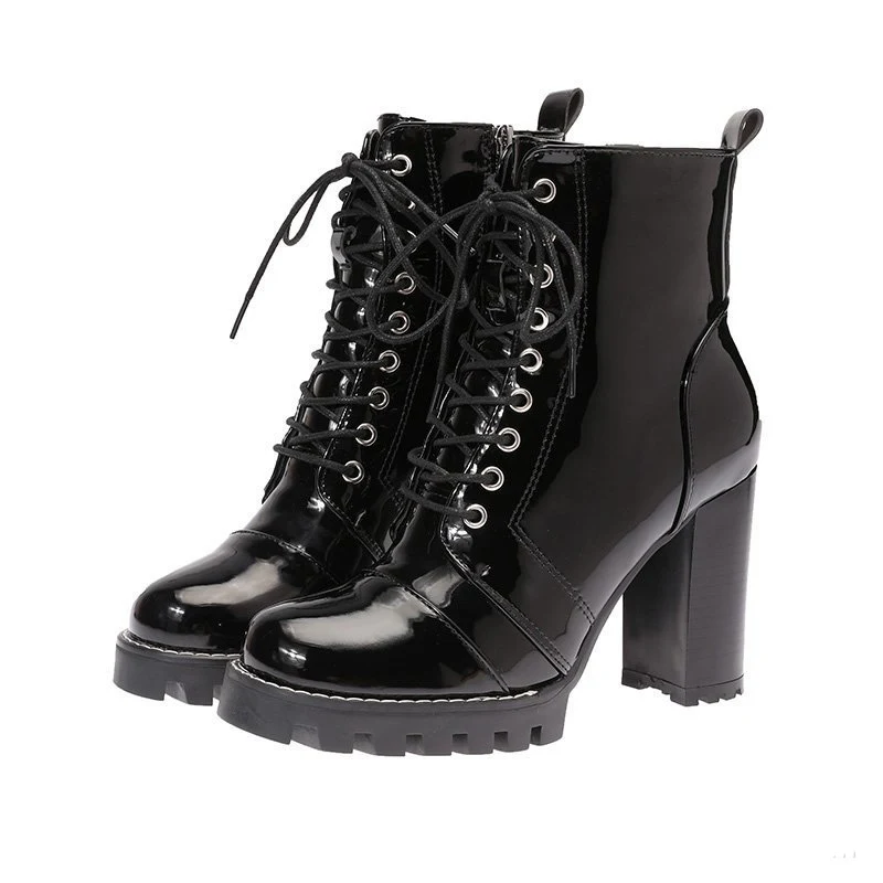 Women Platform Lace Up Ankle Boots Women's Motorcycle Boots 2022 Ladies Black High Heels Autumn Female Pumps Shoes
Women Platform Lace Up Ankle Boots Women's Motorcycle Boots 2022 Ladies Black High Heels Autumn Female Pumps Shoes