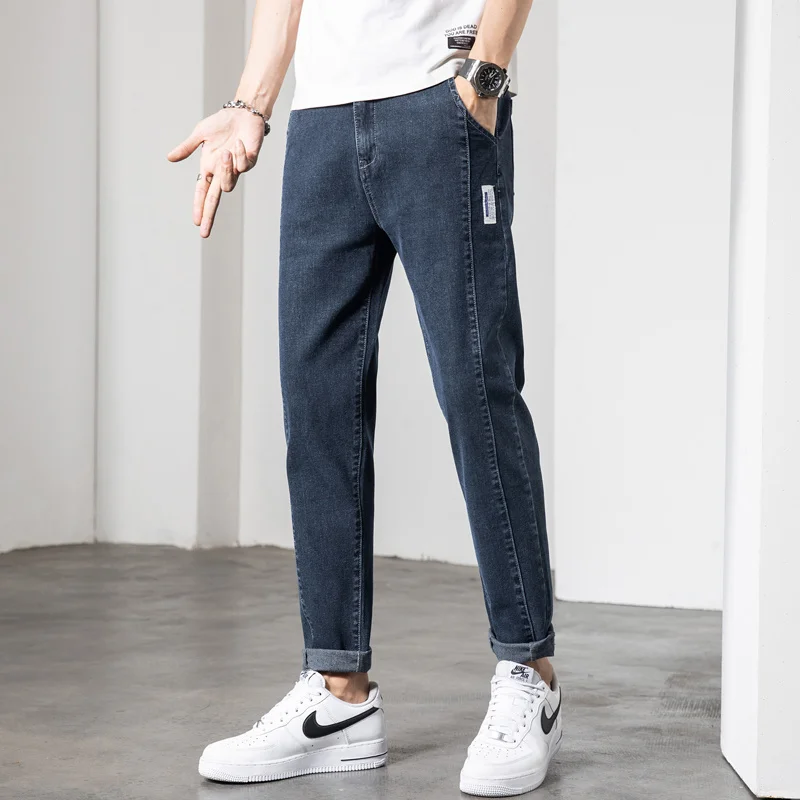 2022 Spring Autumn Men's Smart Jeans Business Fashion Straight Leg Regular Blue Stretch Denim Trousers Classic Men's Plus Size 2
2022 Spring Autumn Men's Smart Jeans Business Fashion Straight Leg Regular Blue Stretch Denim Trousers Classic Men's Plus Size 2