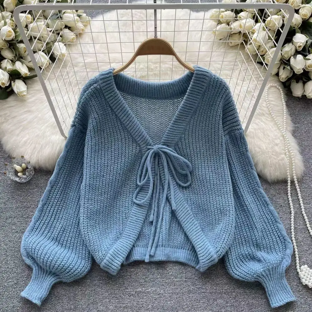 Autumn Winter Short High Waist Sweater Women Tie Knit Cardigan Small Sweater Women Jacket New Fashion Top Femme
Autumn Winter Short High Waist Sweater Women Tie Knit Cardigan Small Sweater Women Jacket New Fashion Top Femme