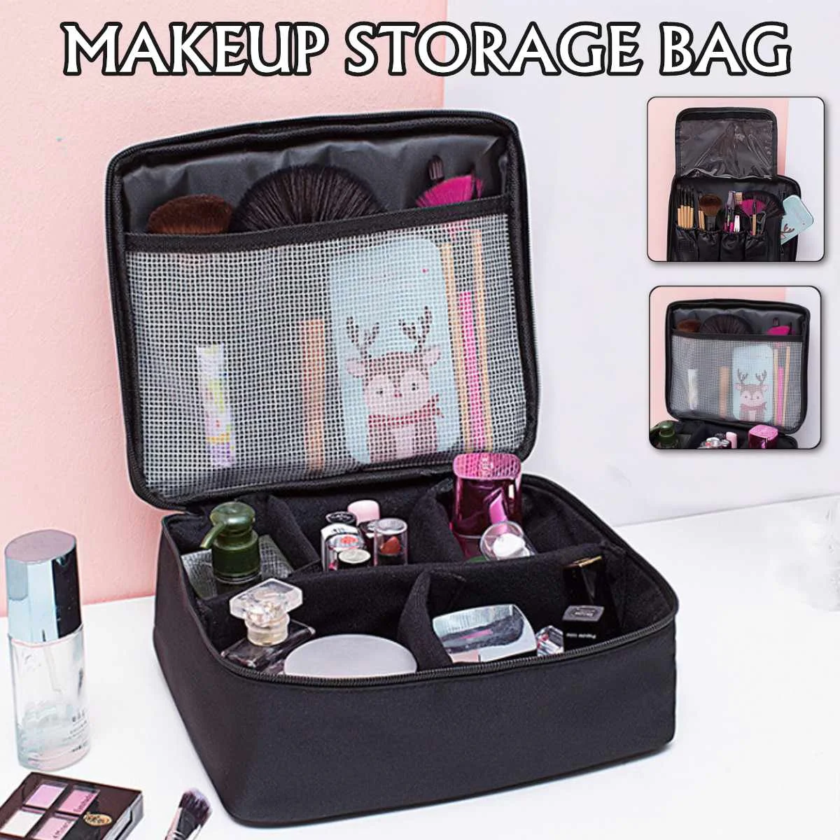 Multifunction Women Outdoor Storage Pouch Toiletries Organize Cosmetic Bag Portable Waterproof Female Travel Make Up Cases
Multifunction Women Outdoor Storage Pouch Toiletries Organize Cosmetic Bag Portable Waterproof Female Travel Make Up Cases
