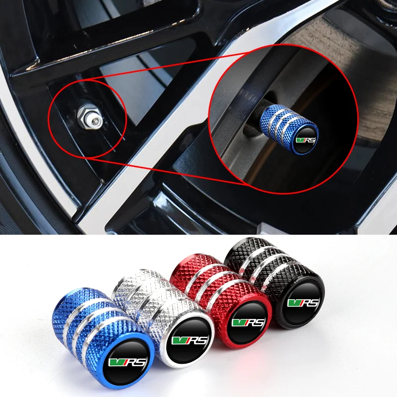 

Screw Car Cycle Valve Stem Covers Auto Wheel Tyre Caps For Skoda VRS Octavia Kamiq Kodiaq Karoq RS Superb Fabia Rapid Favorit
