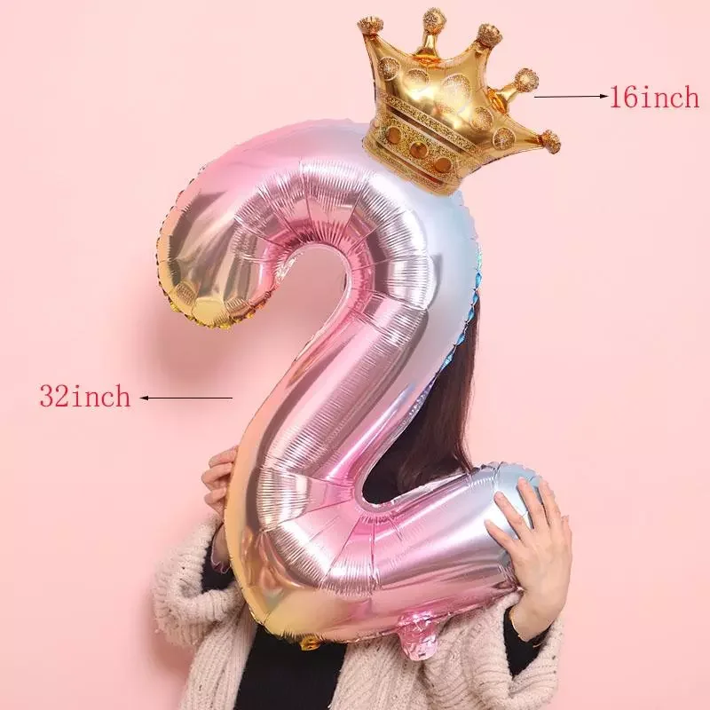 New Ballon 2022 2pcs 32inch Rose Gold number Foil Balloons for children birthday party decorations Rainbow silver 0-9 Digit I
New Ballon 2022 2pcs 32inch Rose Gold number Foil Balloons for children birthday party decorations Rainbow silver 0-9 Digit I