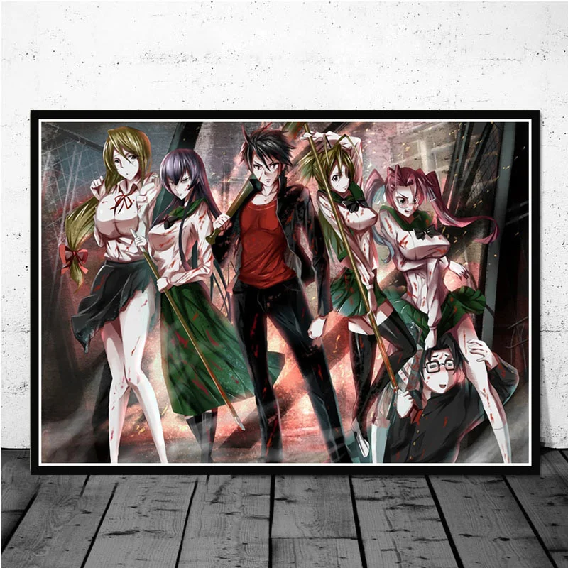 of the Highschool Dead Japanese Anime vintage decor Picture Canvas Painting decorations for home decor Affiche
of the Highschool Dead Japanese Anime vintage decor Picture Canvas Painting decorations for home decor Affiche