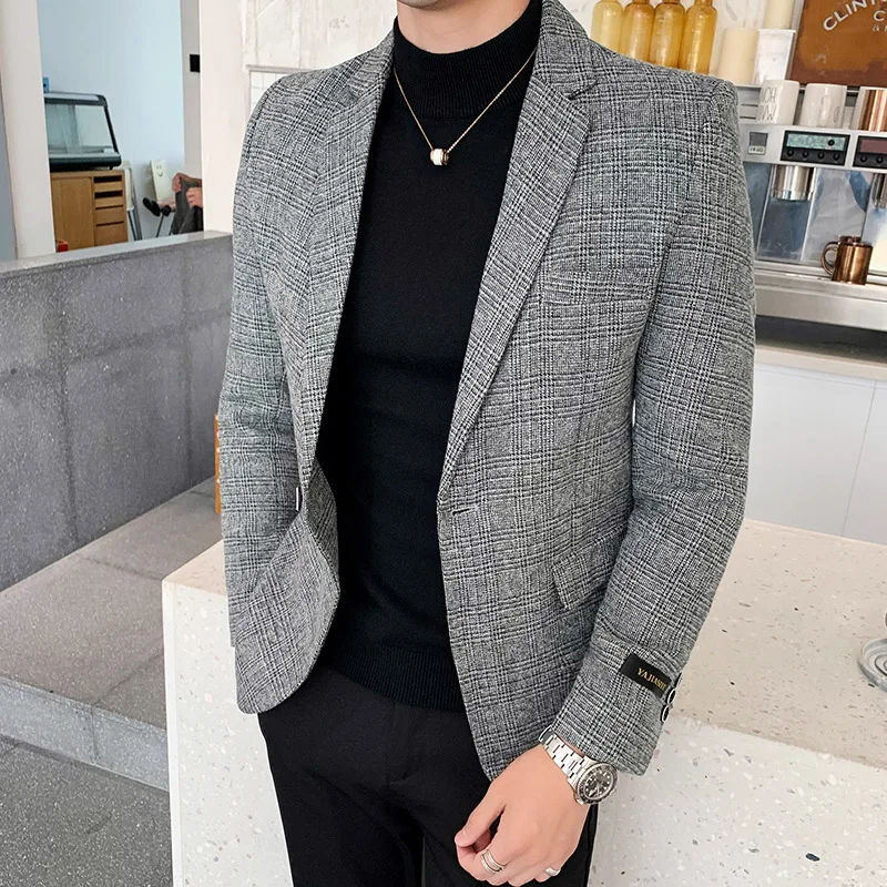 2021 Brand clothing Men High Quality pure cotton business suit/Male slim fit plaid Leisure Blazers/groom dress Jackets S-3XL
2021 Brand clothing Men High Quality pure cotton business suit/Male slim fit plaid Leisure Blazers/groom dress Jackets S-3XL