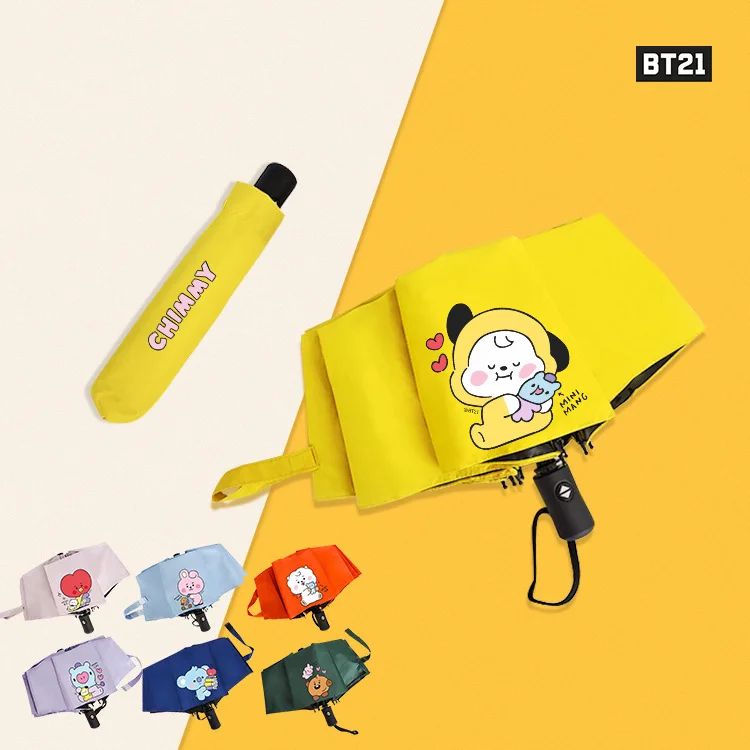 New Kawaii Bts21Baby Anime Cartoon Fully Automatic Umbrella Sun Umbrella Cute Sunscreen and Rainproof Sunny Umbrella 
New Kawaii Bts21Baby Anime Cartoon Fully Automatic Umbrella Sun Umbrella Cute Sunscreen and Rainproof Sunny Umbrella