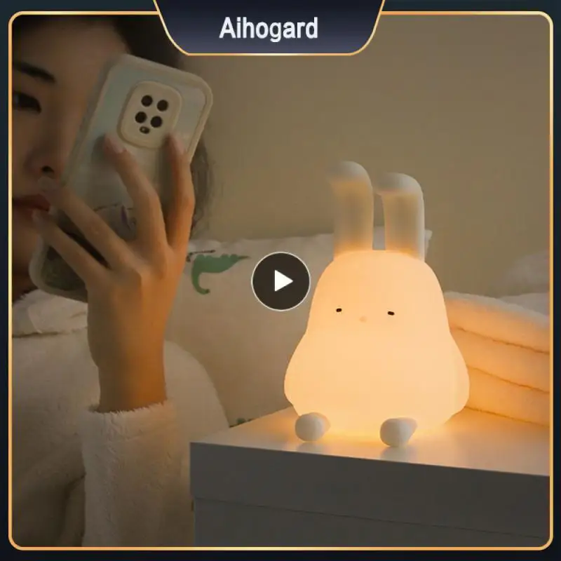 Clap The Lamp Warm Light Timed Silicone Lamp Folding-eared Rabbit Foldable Sleep Light Lighting Led Night Light Nightlight
Clap The Lamp Warm Light Timed Silicone Lamp Folding-eared Rabbit Foldable Sleep Light Lighting Led Night Light Nightlight