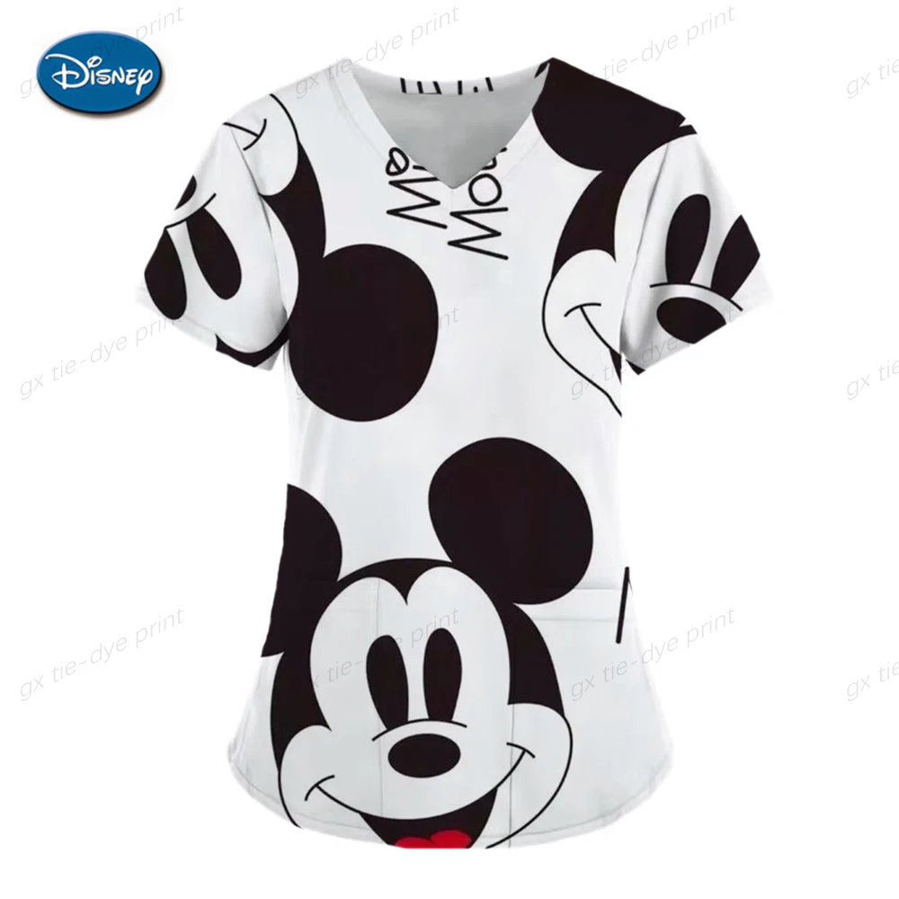Медицинская Униформа Disney с принтом Микки Мауса для женщин и мужчин, Классическая униформа, рабочая блузка для стоматолога, топы для ветеринарного спа
Медицинская Униформа Disney с принтом Микки Мауса для женщин и мужчин, Классическая униформа, рабочая блузка для стоматолога, топы для ветеринарного спа