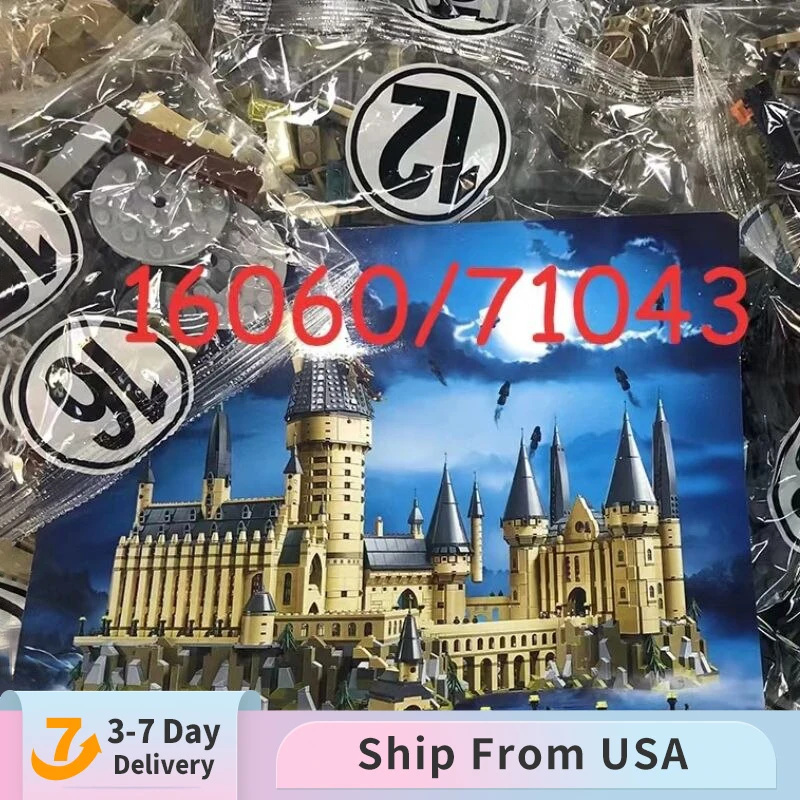 71043, серия фильмов, модель замка, конструктор, кирпичи, игрушки, рождественские подарки, 6120 шт. волшебных блоков
71043, серия фильмов, модель замка, конструктор, кирпичи, игрушки, рождественские подарки, 6120 шт. волшебных блоков