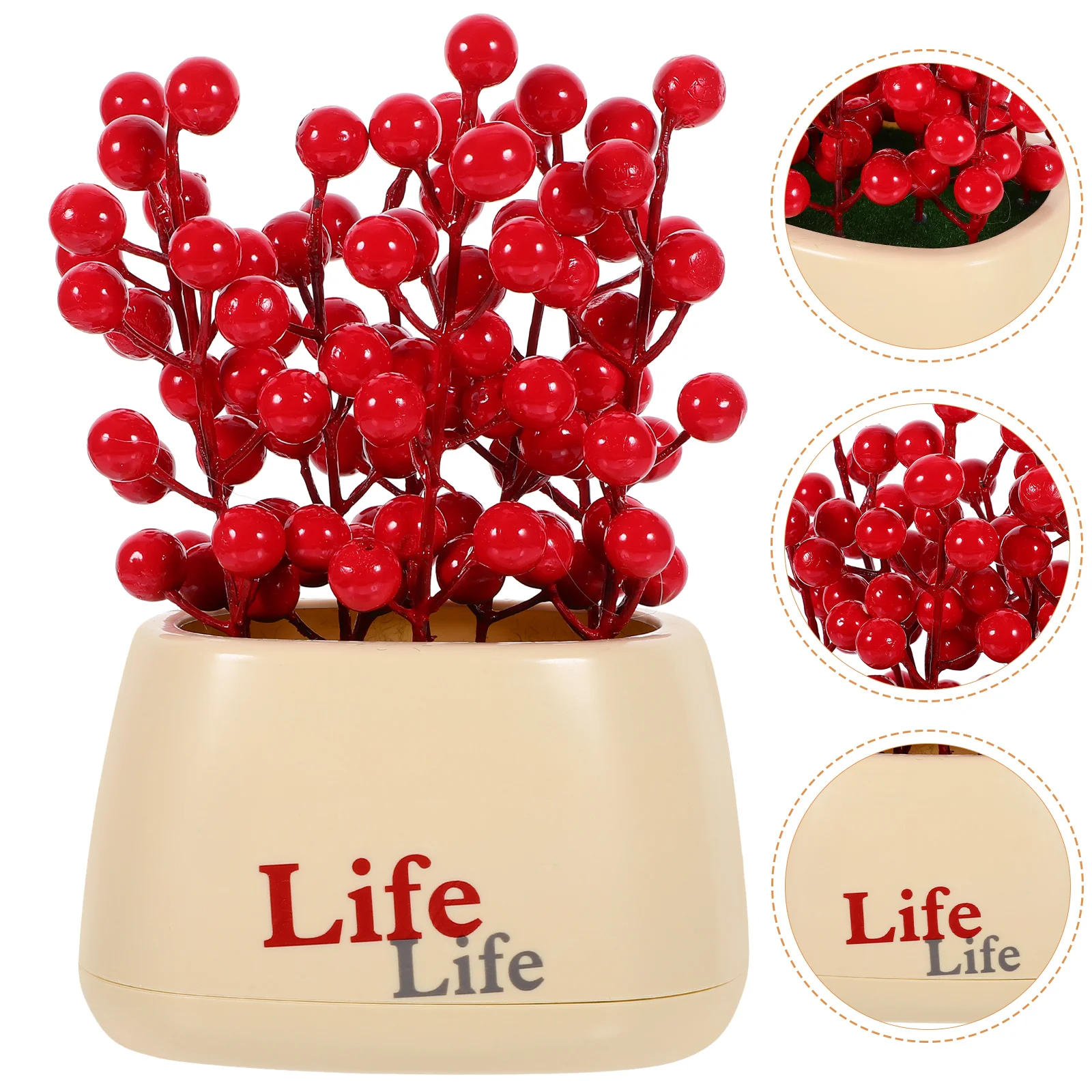 

Fortune Tree Potted Decor Artificial Bonsai Arrangement Decor Chinese New Year Ornament