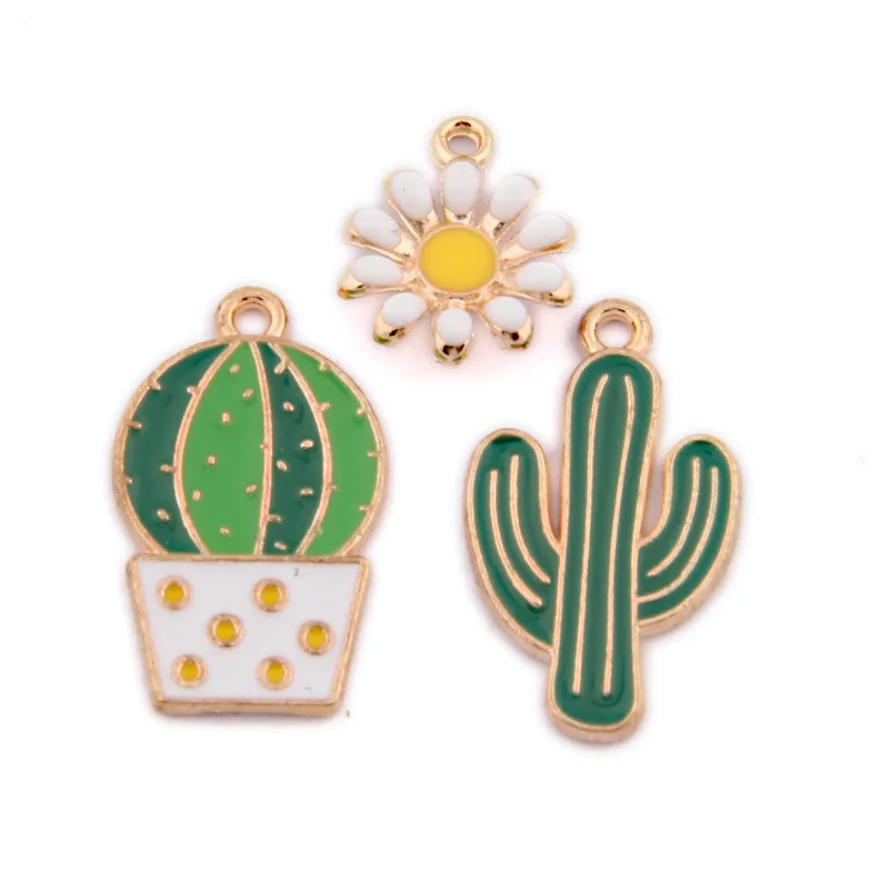 10pcs/Lot Enamel Cute Little Flower KC Gold Color Cactus Charms Diy Alloy Necklace Earrings Jewelry Finding Craft
10pcs/Lot Enamel Cute Little Flower KC Gold Color Cactus Charms Diy Alloy Necklace Earrings Jewelry Finding Craft