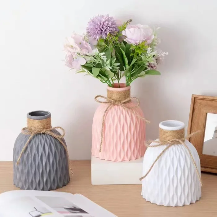 Crafts Plastic Vase Multicolor Imitation Rattan Plastic Vase Living Room Decoration Nordic Modern Minimalist Home Accessories
Crafts Plastic Vase Multicolor Imitation Rattan Plastic Vase Living Room Decoration Nordic Modern Minimalist Home Accessories