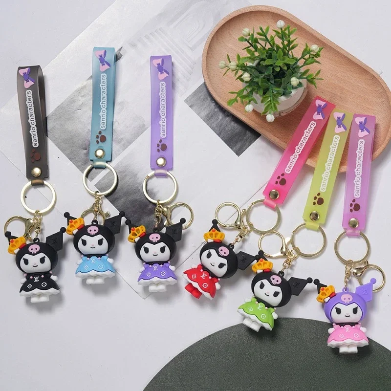 Kawaii Sanrio аниме Kuromi в юбке брелок милый мультфильм девочка сердце крест платье Кукла сумка кулон подарки для девочек
Kawaii Sanrio аниме Kuromi в юбке брелок милый мультфильм девочка сердце крест платье Кукла сумка кулон подарки для девочек