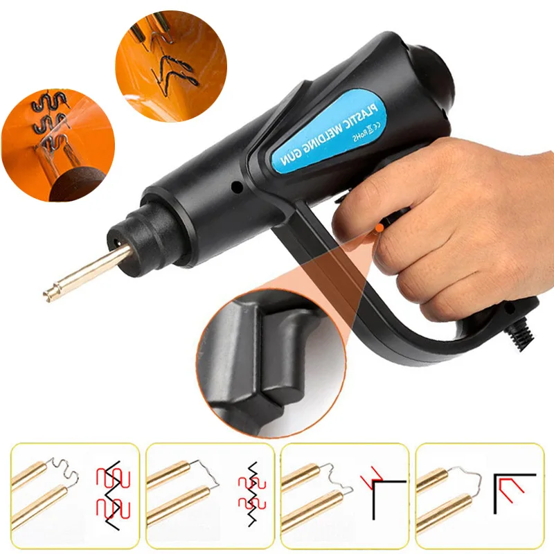 HOT Plastic Welder Heat Gun Hot Stapler Plastic Welding Machine Bumper Soldering Iron Staples Bumper Repair Car Tools Kit
HOT Plastic Welder Heat Gun Hot Stapler Plastic Welding Machine Bumper Soldering Iron Staples Bumper Repair Car Tools Kit