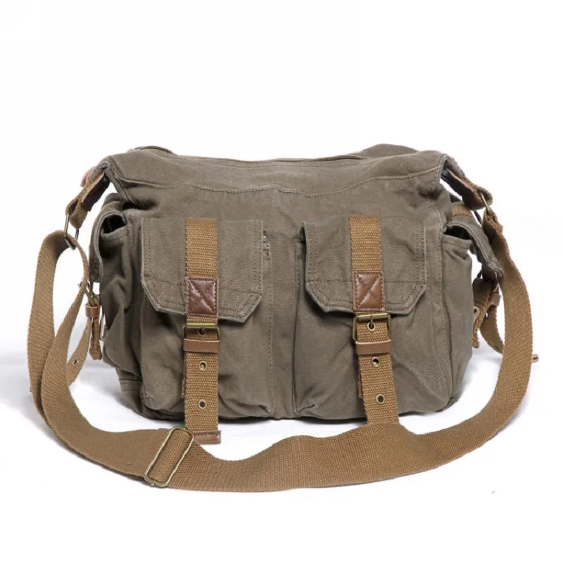 Vintage Military Bag Men's Canvas Wear-Resistant Boys' Backpack Tools Leisure Bag Diagonal Shoulder Bag
Vintage Military Bag Men's Canvas Wear-Resistant Boys' Backpack Tools Leisure Bag Diagonal Shoulder Bag