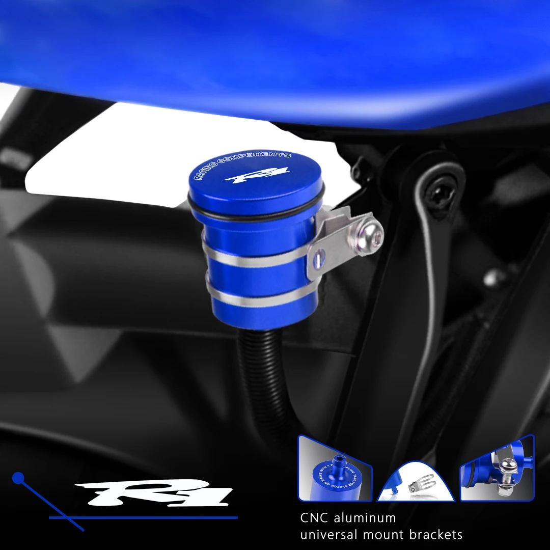Motorcycle Brake Fluid Reservoir Clutch Tank Oil Fluid Cup For YAMAHA YZFR1 YZF-R1 YZF R1 R1M R1S 2006-2010 2011 2012 2013 2014
Motorcycle Brake Fluid Reservoir Clutch Tank Oil Fluid Cup For YAMAHA YZFR1 YZF-R1 YZF R1 R1M R1S 2006-2010 2011 2012 2013 2014