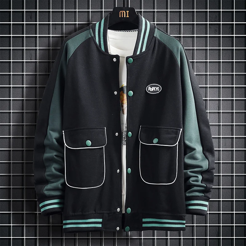 Baseball uniform jacket men women Hong Kong style trend retro Light Up Street stitching leather jacket Korean motorcycle top
Baseball uniform jacket men women Hong Kong style trend retro Light Up Street stitching leather jacket Korean motorcycle top