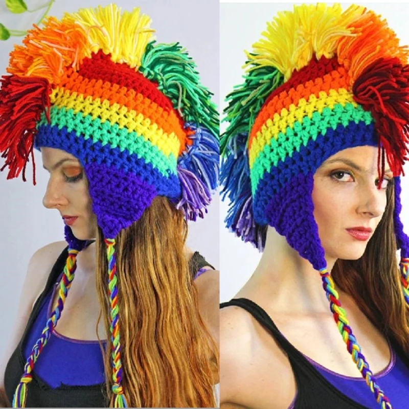 Novelty Earflap Hat Roman Knight Hat Rainbow {} Halloween Funny Hat Rainbow Striped Beanie Knit Beanie Earflap
Novelty Earflap Hat Roman Knight Hat Rainbow {} Halloween Funny Hat Rainbow Striped Beanie Knit Beanie Earflap