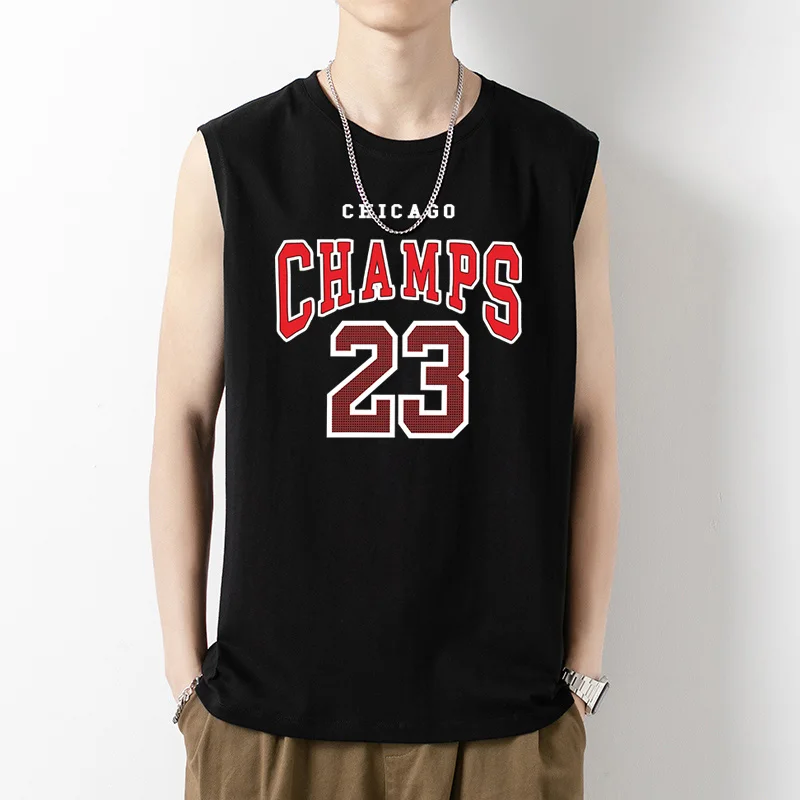 Streetwear CHICAGO CHAMPS 23 Printed T-Shirts Men Oversize Loose Sleeveless Tank Tops Breathable Summer Men's New Clothing
Streetwear CHICAGO CHAMPS 23 Printed T-Shirts Men Oversize Loose Sleeveless Tank Tops Breathable Summer Men's New Clothing