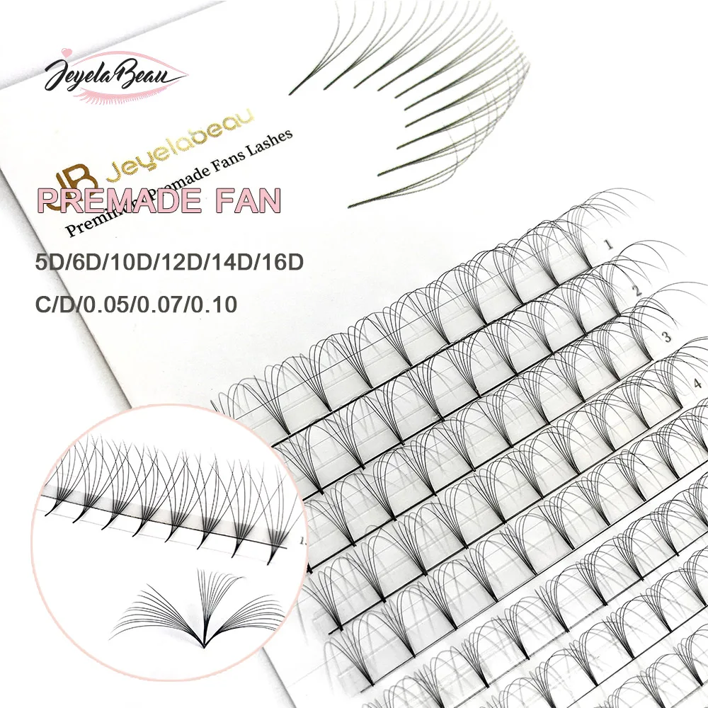 JB Premade Fans D Curl Sharp Base 3D/4/5D/10D/12D Pre-made Volume Fan Eyelash Extensions Faux Cils Lahses Accessories
JB Premade Fans D Curl Sharp Base 3D/4/5D/10D/12D Pre-made Volume Fan Eyelash Extensions Faux Cils Lahses Accessories