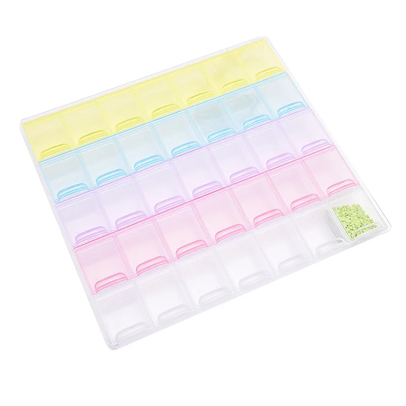 21/28/35 Gird Storage Box Diamond Painting Accessories Diamond Embroidery Tool Bead Organizer Storage Case Container Holder
21/28/35 Gird Storage Box Diamond Painting Accessories Diamond Embroidery Tool Bead Organizer Storage Case Container Holder