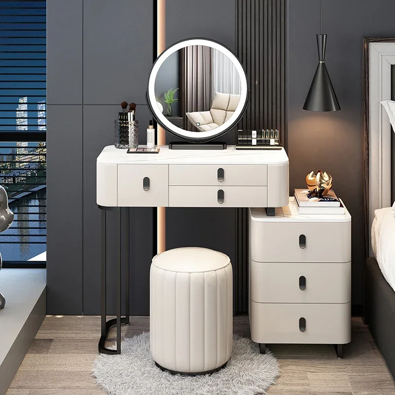 

Современные светильники, зеркальные столы для туалетного столика, роскошные деревянные скандинавские столы для туалетного столика, минималистичный стол, тропический столик, модель WZ50VT