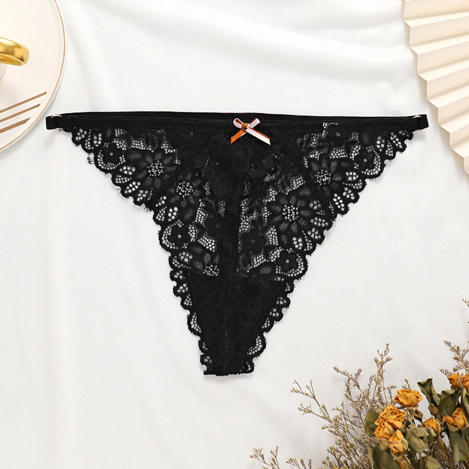 Womens Thong Underwear Lace Hollowed Out T Back Low Waist Ice Silk Sexy Thong See Through Panties Extra Large Panties for Women
Womens Thong Underwear Lace Hollowed Out T Back Low Waist Ice Silk Sexy Thong See Through Panties Extra Large Panties for Women