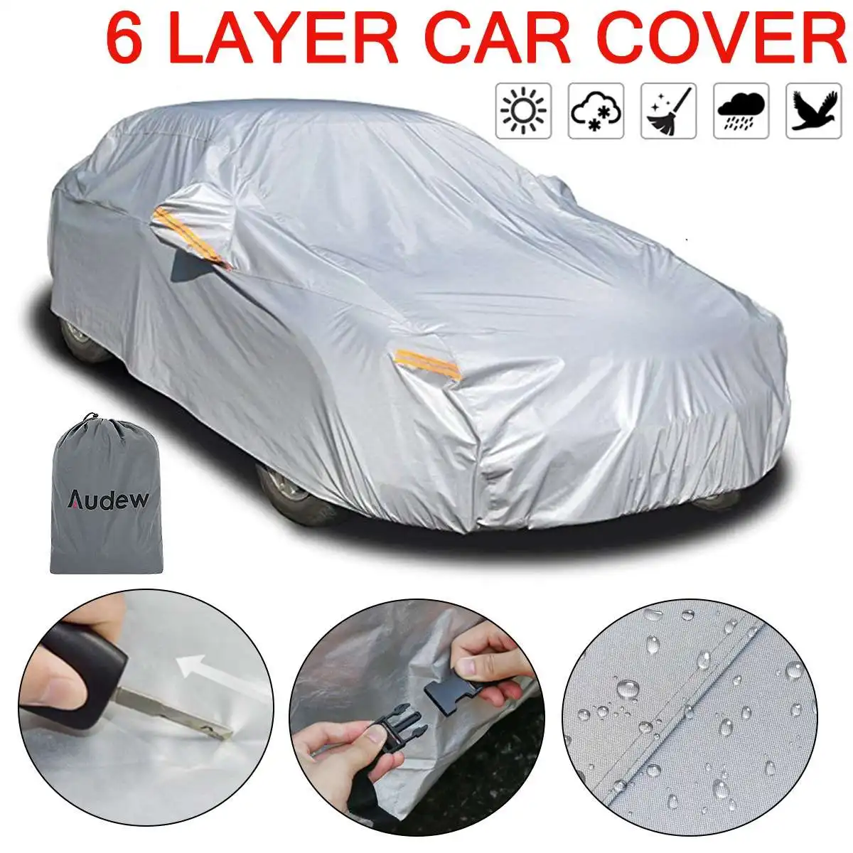 Universal SUV Car Cover Waterproof Anti-UV Dust-proof Full Auto Body Case Cover Outdoor Indoor Protection
Universal SUV Car Cover Waterproof Anti-UV Dust-proof Full Auto Body Case Cover Outdoor Indoor Protection