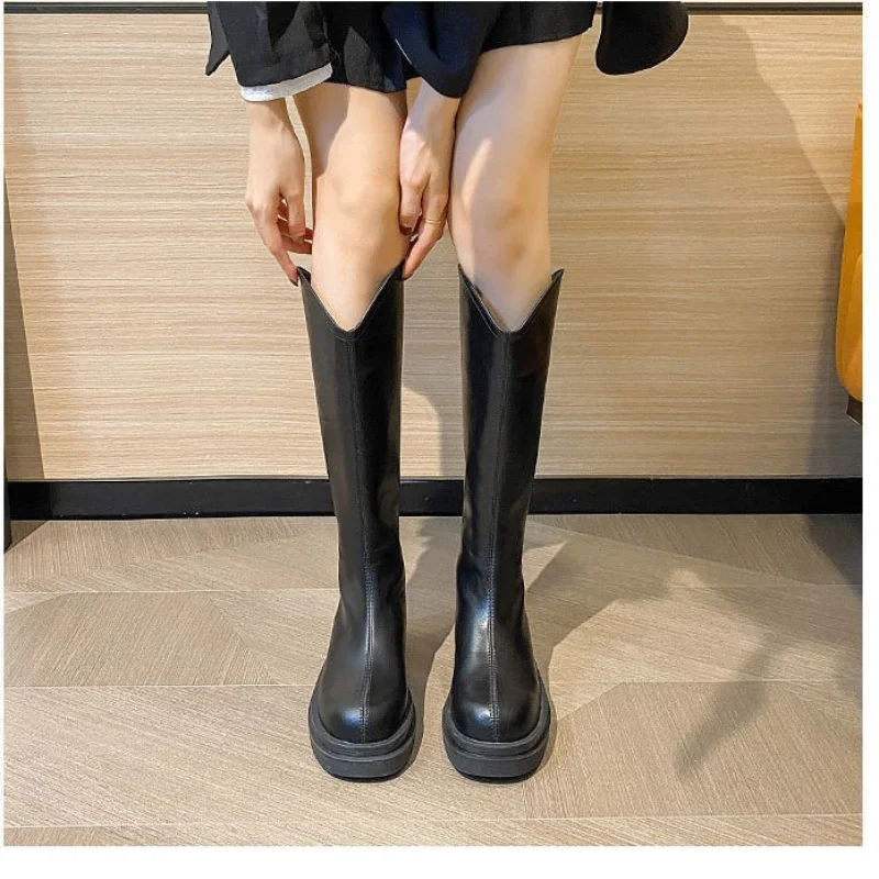 Women Ankle Boots Ladies Shoes Slip On Mid Calf Boots Platform Soft PU Leather Long Boot Footwear Woman Fashion Spring Winter
Women Ankle Boots Ladies Shoes Slip On Mid Calf Boots Platform Soft PU Leather Long Boot Footwear Woman Fashion Spring Winter
