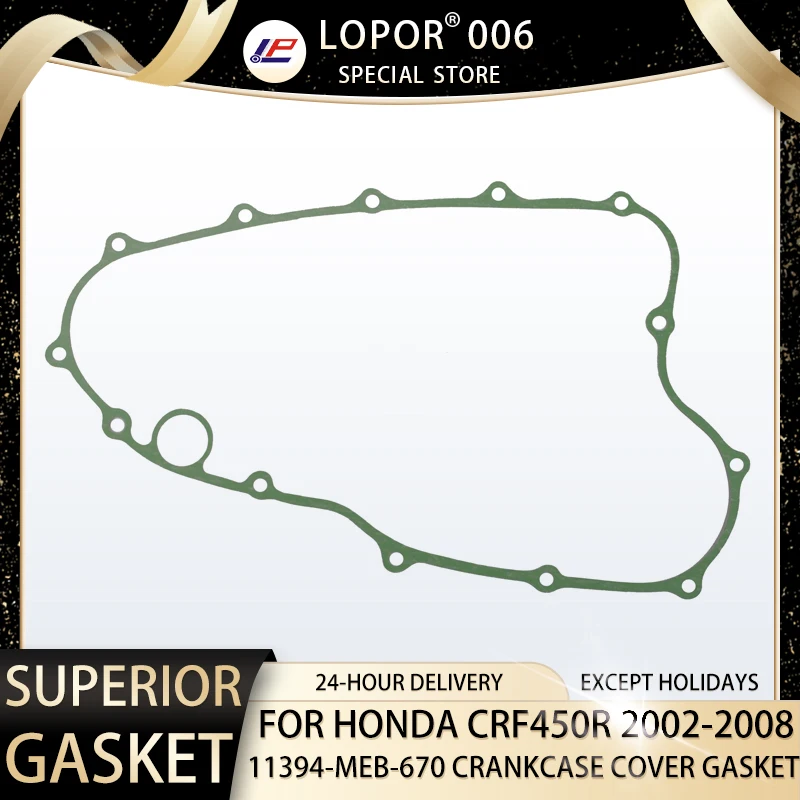 Motorcycle Engine Cranks Rods Crankcases Cover Gasket For Honda CRF450R 2002-2008 CRF450 R CRF 450 11394-MEB-670 
Motorcycle Engine Cranks Rods Crankcases Cover Gasket For Honda CRF450R 2002-2008 CRF450 R CRF 450 11394-MEB-670