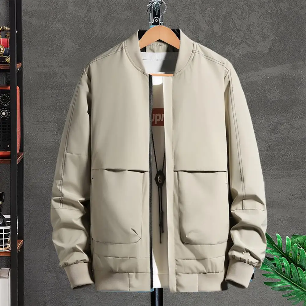 Chic Men Outerwear Multiple Pockets Washable Casual Jacket Relaxed Fit Ribbed Cuff Coat
Chic Men Outerwear Multiple Pockets Washable Casual Jacket Relaxed Fit Ribbed Cuff Coat