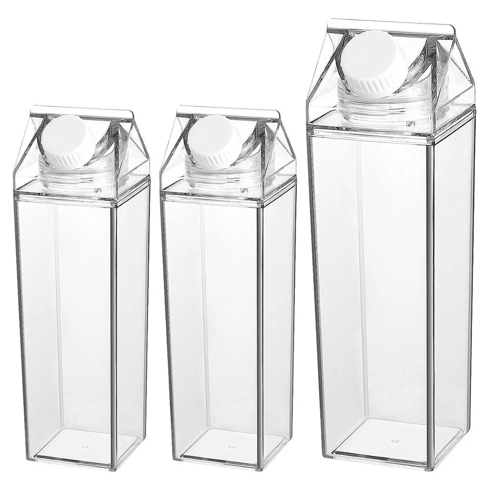 3 Pcs Square Milk Cup Leak Proof Travel Containers Big Water Bottle Clear Bottles Ps Drink Supply Empty Juice Storage Fridge
3 Pcs Square Milk Cup Leak Proof Travel Containers Big Water Bottle Clear Bottles Ps Drink Supply Empty Juice Storage Fridge