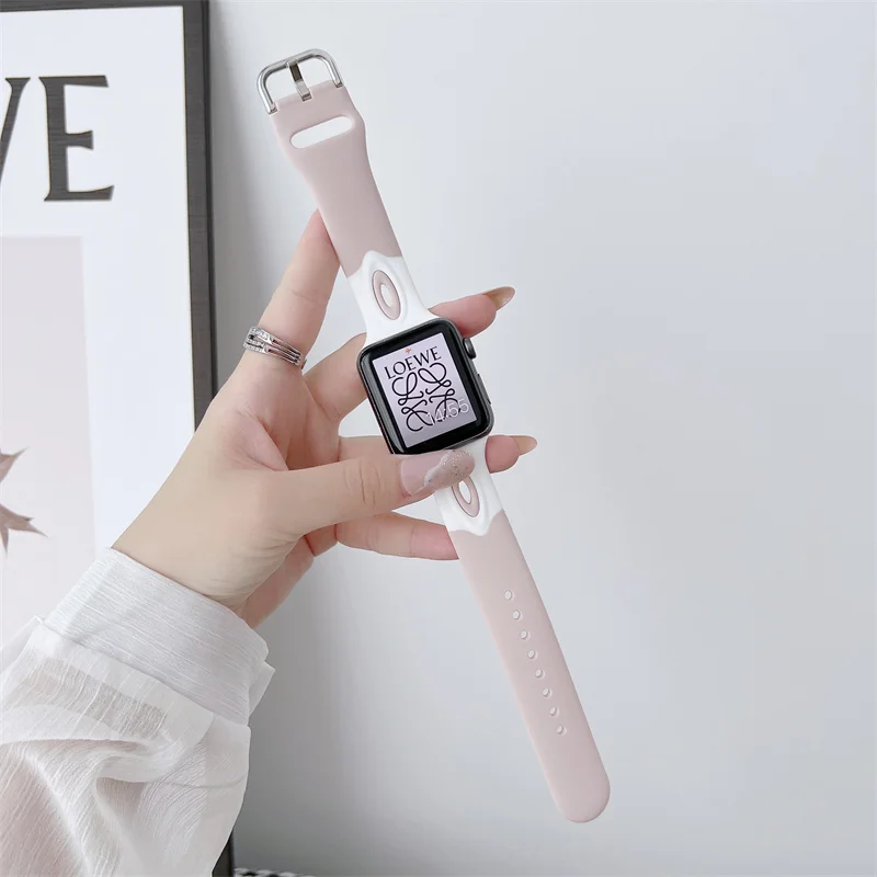 Silicone strap For Apple Watch band 49mm 44mm 45mm 42mm iWatch 40mm 38mm 41mm correa apple watch serie 8 7 5 6 se ultra bracelet
Silicone strap For Apple Watch band 49mm 44mm 45mm 42mm iWatch 40mm 38mm 41mm correa apple watch serie 8 7 5 6 se ultra bracelet