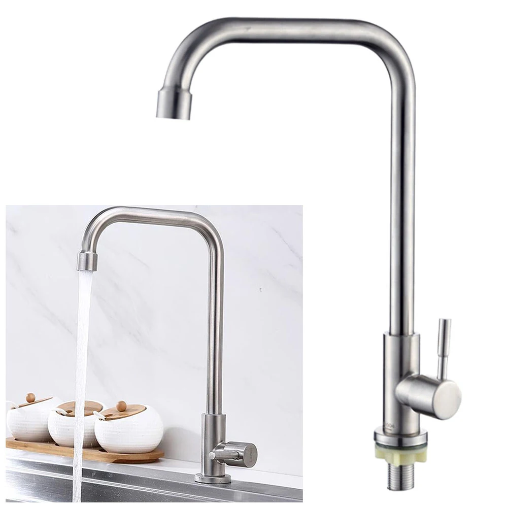 Kitchen Faucet Stainless Steel Single Handle Single Hole Tap Brushed Kitchen Mixer Kitchen Faucets Taps Accessories
Kitchen Faucet Stainless Steel Single Handle Single Hole Tap Brushed Kitchen Mixer Kitchen Faucets Taps Accessories
