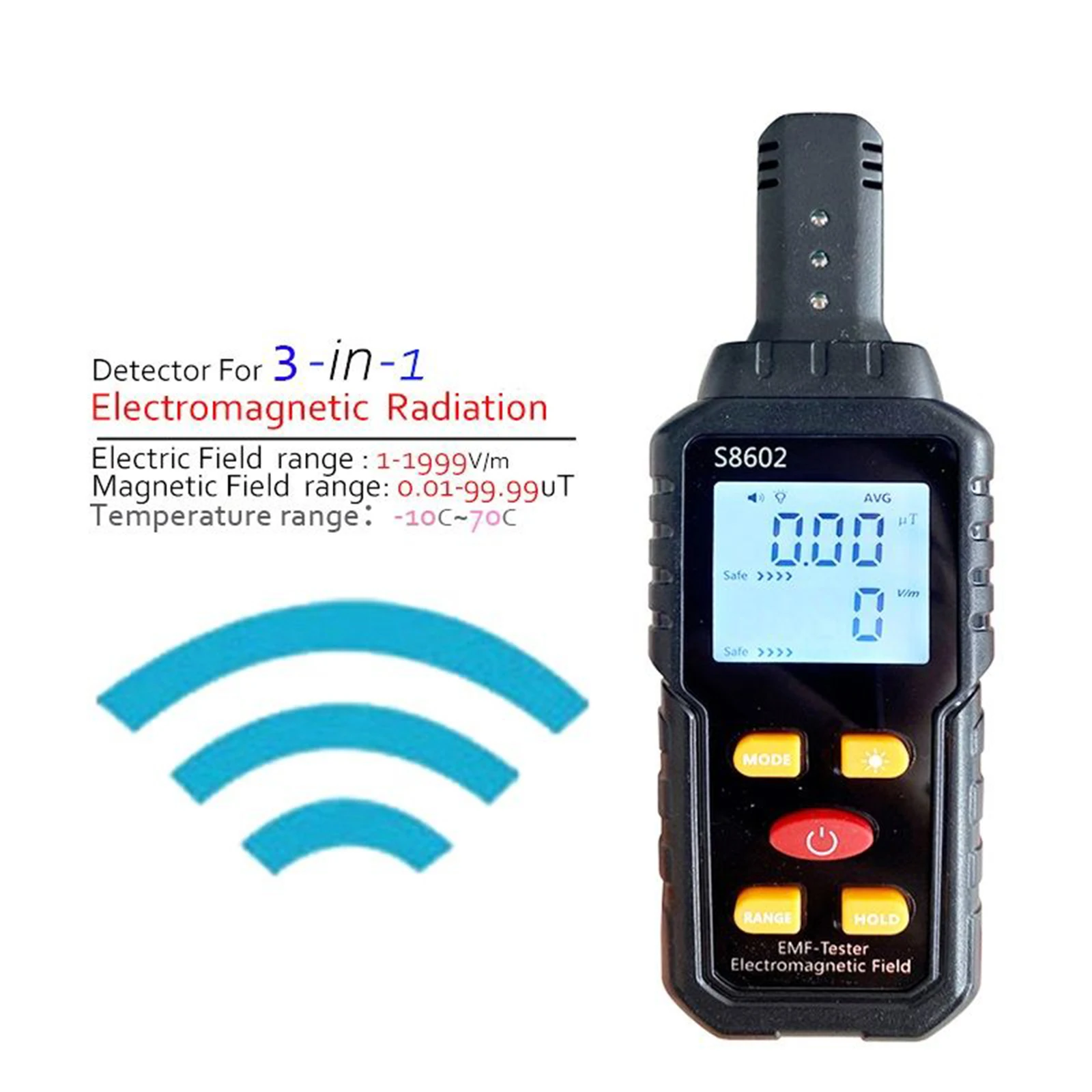 3 In 1 DC4.5V Digital Radiation Dosimeter 3-1/2 Digit LCD Display Electromagnetic Radiation Tester Instrument Tools
3 In 1 DC4.5V Digital Radiation Dosimeter 3-1/2 Digit LCD Display Electromagnetic Radiation Tester Instrument Tools