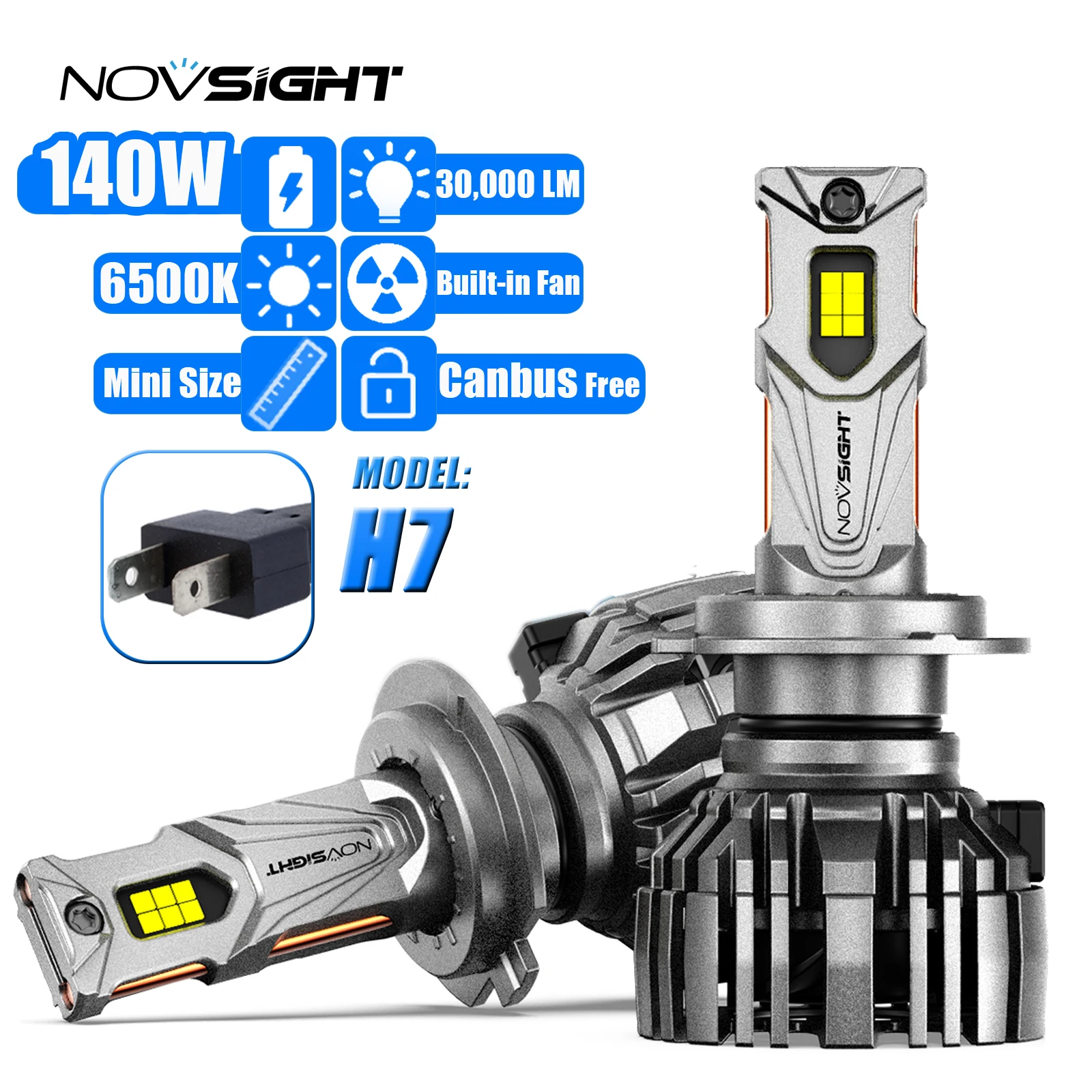 Светодиодная Автомобильная фара NOVSIGHT H7, 140 Вт, 6500 лм, K, Автомобильные светодиодные лампы без can-шины, Сверхъяркие Автомобильные фары, светодиодный ные лампы, 9-12 В
Светодиодная Автомобильная фара NOVSIGHT H7, 140 Вт, 6500 лм, K, Автомобильные светодиодные лампы без can-шины, Сверхъяркие Автомобильные фары, светодиодный ные лампы, 9-12 В