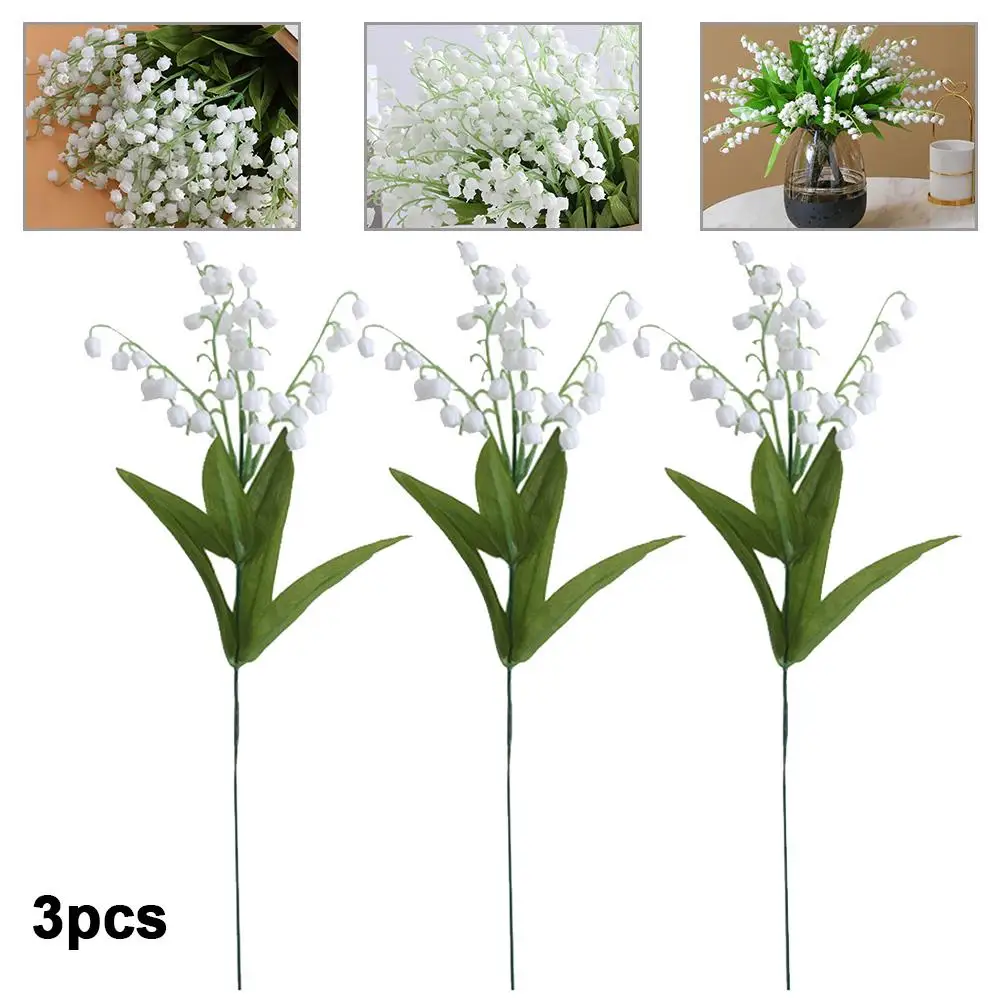 3 Bunch Artificial Lily Of Valley Lily Silk Fake Flower Of The Valley Bunch White Green For Wedding Party Decor Flower
3 Bunch Artificial Lily Of Valley Lily Silk Fake Flower Of The Valley Bunch White Green For Wedding Party Decor Flower